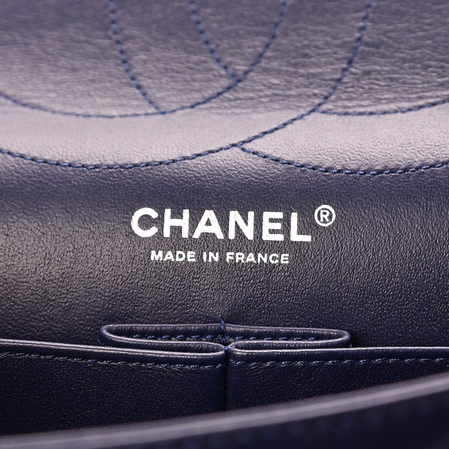 Aged Calfskin Quilted 2.55 Reissue 227 Flap Dark Blue