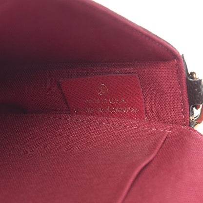 Louis Vuitton Monogram Pochette Felicie Chain Wallet Fuchsia 8 of 11