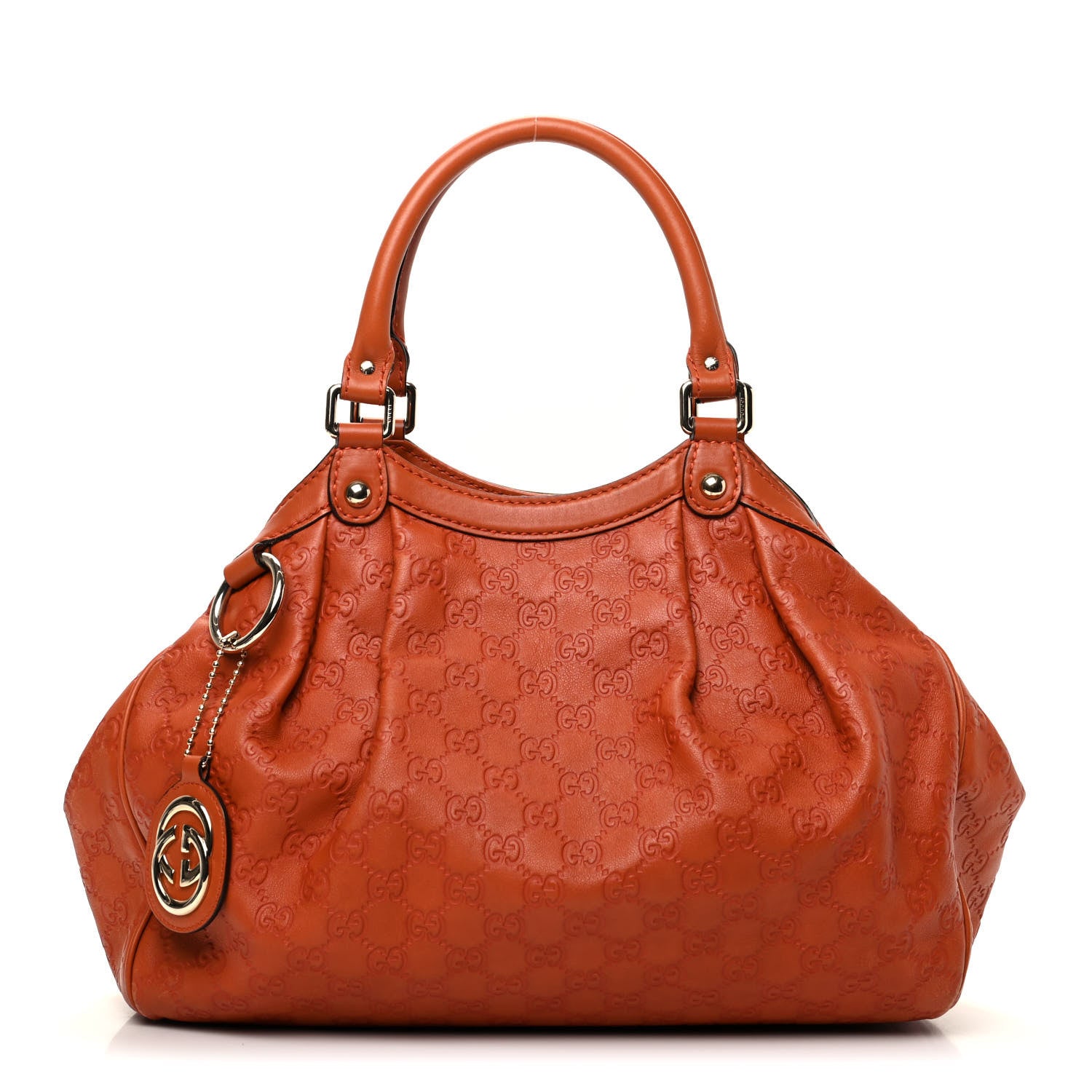 Gucci Guccissima Medium Sukey Tote Orange 1 of 11