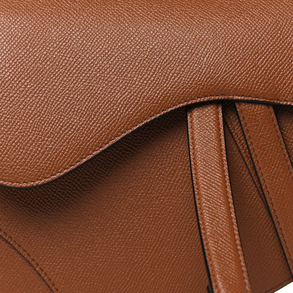 Christian Dior Grained Calfskin Saddle Bag Camello 8 of 11