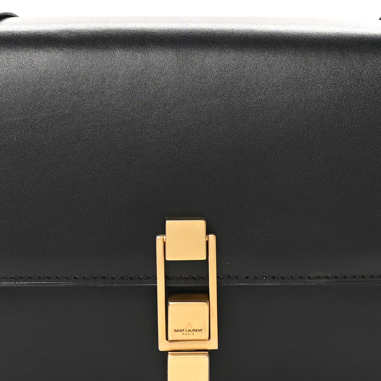 Saint Laurent Smooth Calfskin Carre Satchel Black 9 of 12