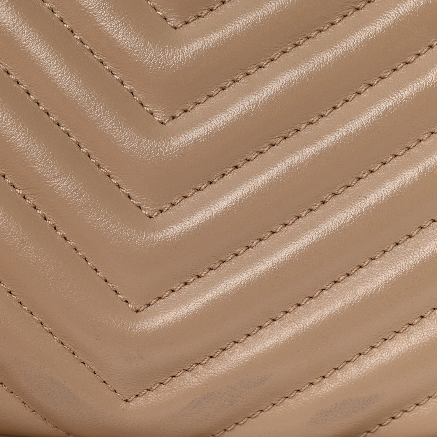 Saint Laurent Calfskin Matelasse Monogram Lou Camera Bag Dark Beige 14 of 15