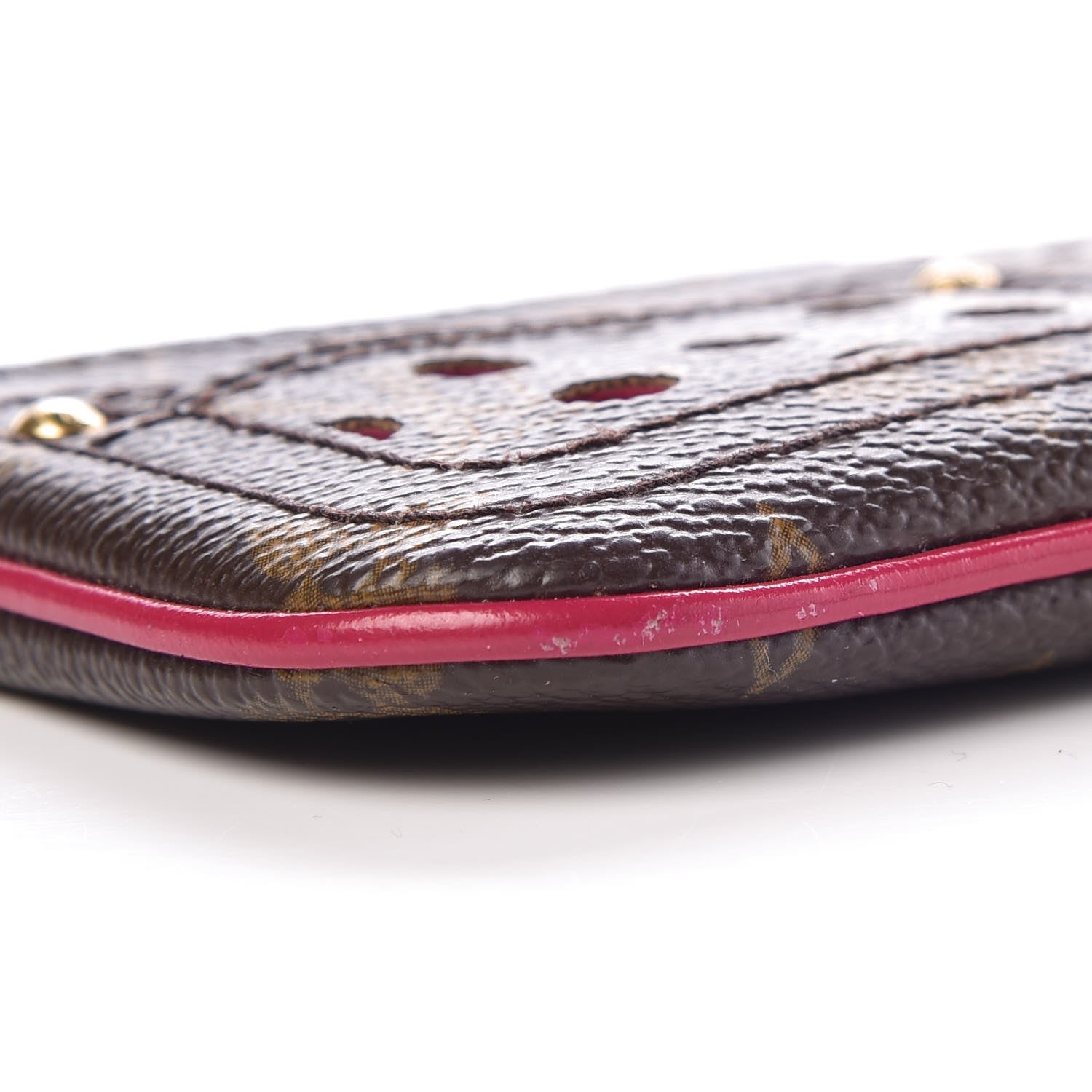 Louis Vuitton Monogram Perforated Key Pouch Fuchsia 7 of 9
