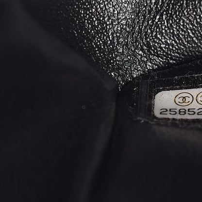 Chanel Patent Metallic Crumpled Calfskin Chevron Quilted Mini Rectangular Flap So Black 7 of 11