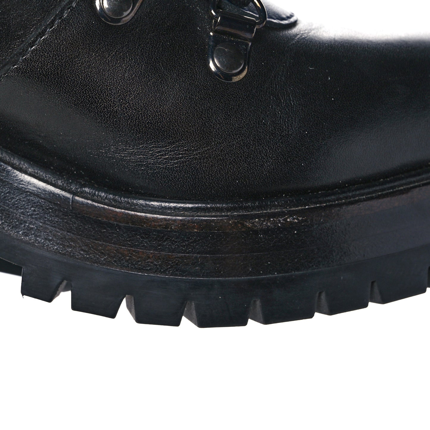 Greased Calfskin Promenade Boots 37 Black Multicolor