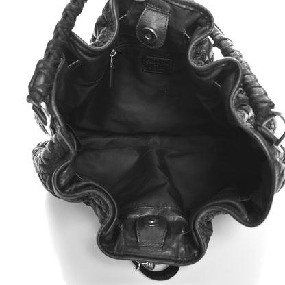 Christian Dior Satin Cannage Charming Hobo Black 5 of 13