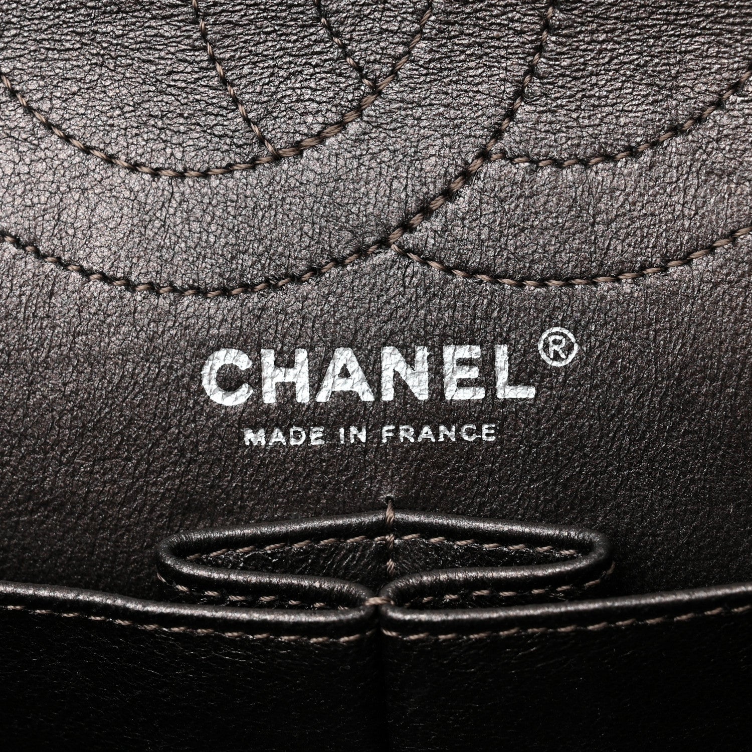 Chanel Metallic Calfskin Striped 2.55 Reissue 226 Flap Dark Silver 6 of 12