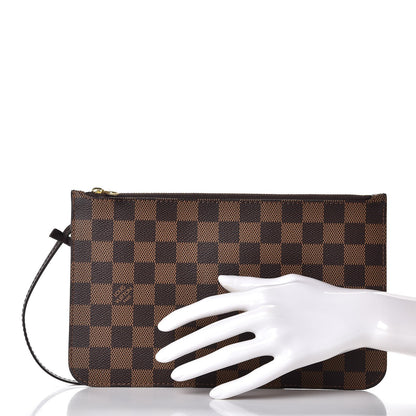 Louis Vuitton Damier Ebene Neverfull MM GM Pochette 2 of 8