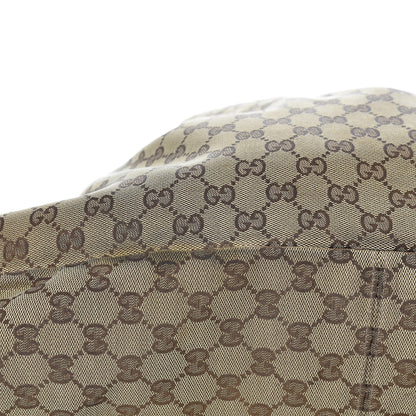 Gucci Monogram Large Horsebit Chain Hobo Dark Brown 14 of 15
