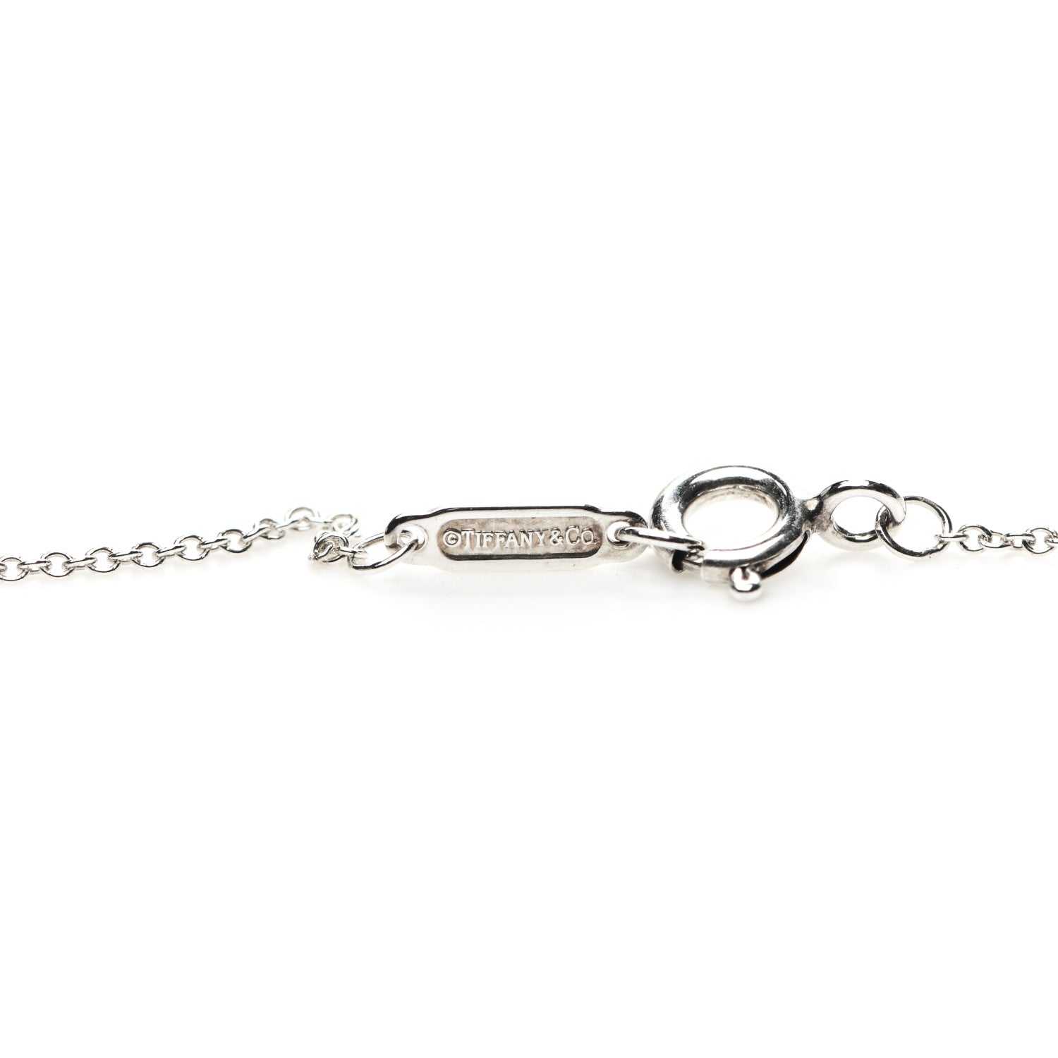 Tiffany Sterling Silver 1837 Interlocking Circles Pendant Necklace 4 of 6