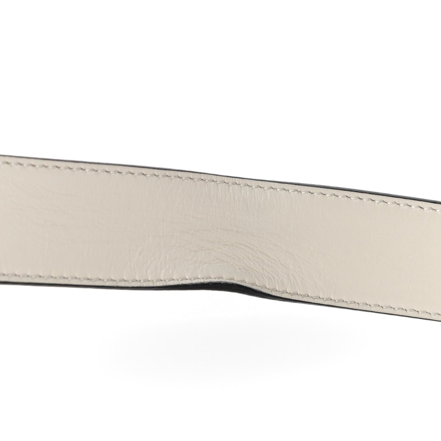 GG Supreme Monogram Plutone Calfskin Double G Reversible 30mm Belt 105 42 Beige Ebony Mystic White