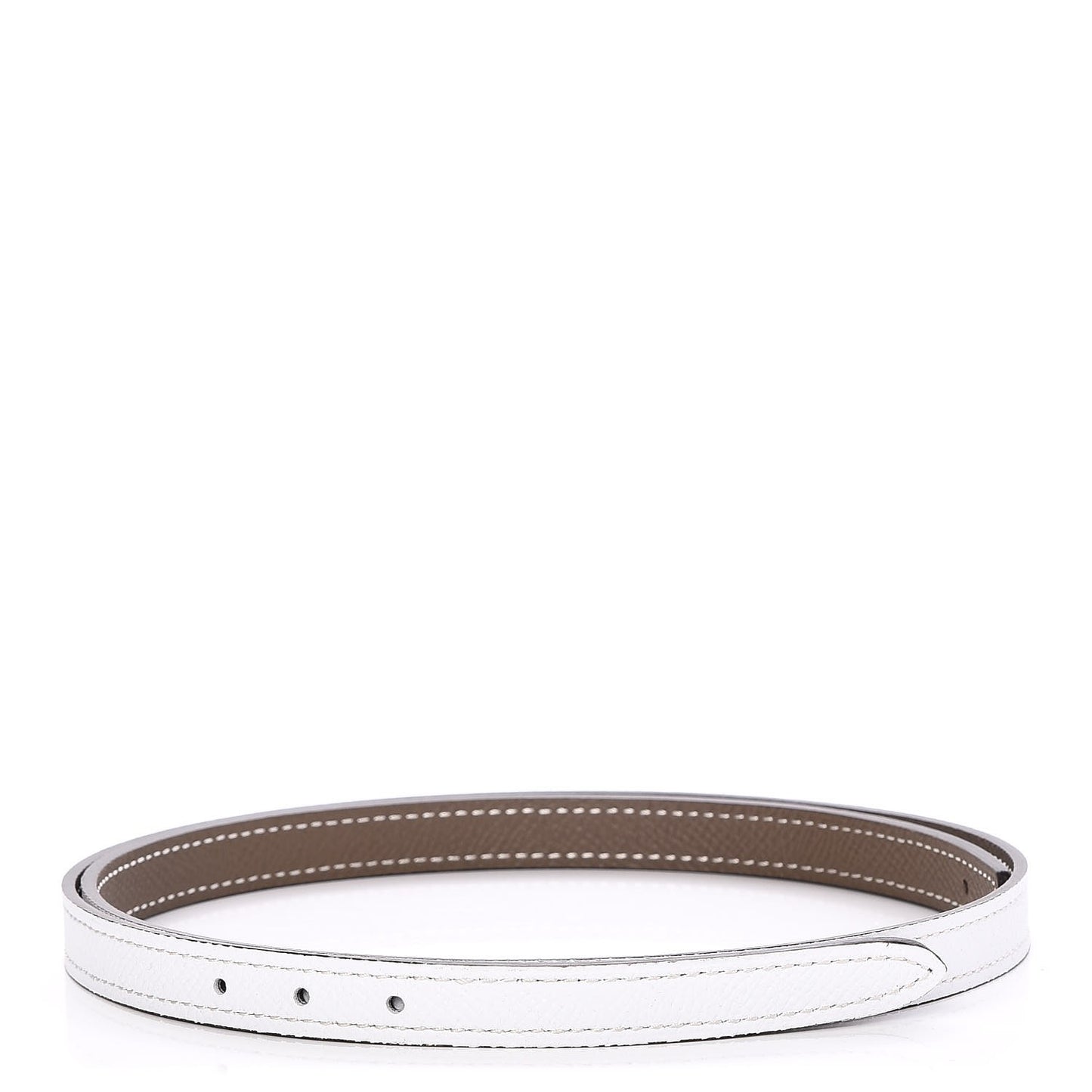 Epsom 13mm Belt Strap 75 White Etoupe