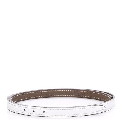Hermes Epsom 13mm Belt Strap 75 White Etoupe 1 of 6