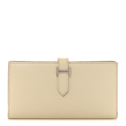 Hermes Epsom Bearn Gusset Wallet Craie 1 of 7