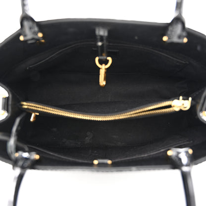 Louis Vuitton Vernis Montaigne MM Black 4 of 13