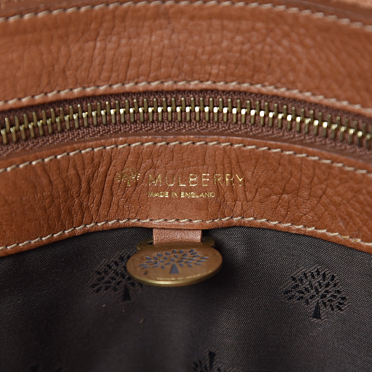 Natural Leather East West Bayswater Oak