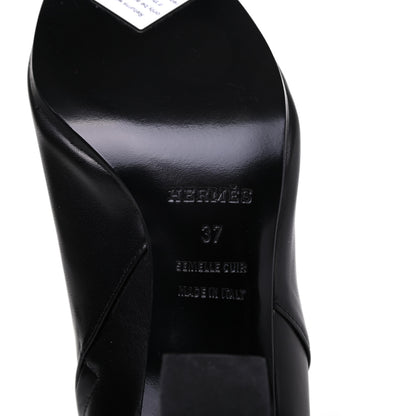 Hermes Calfskin Joueuse Ankle Boots 37 Black 6 of 8