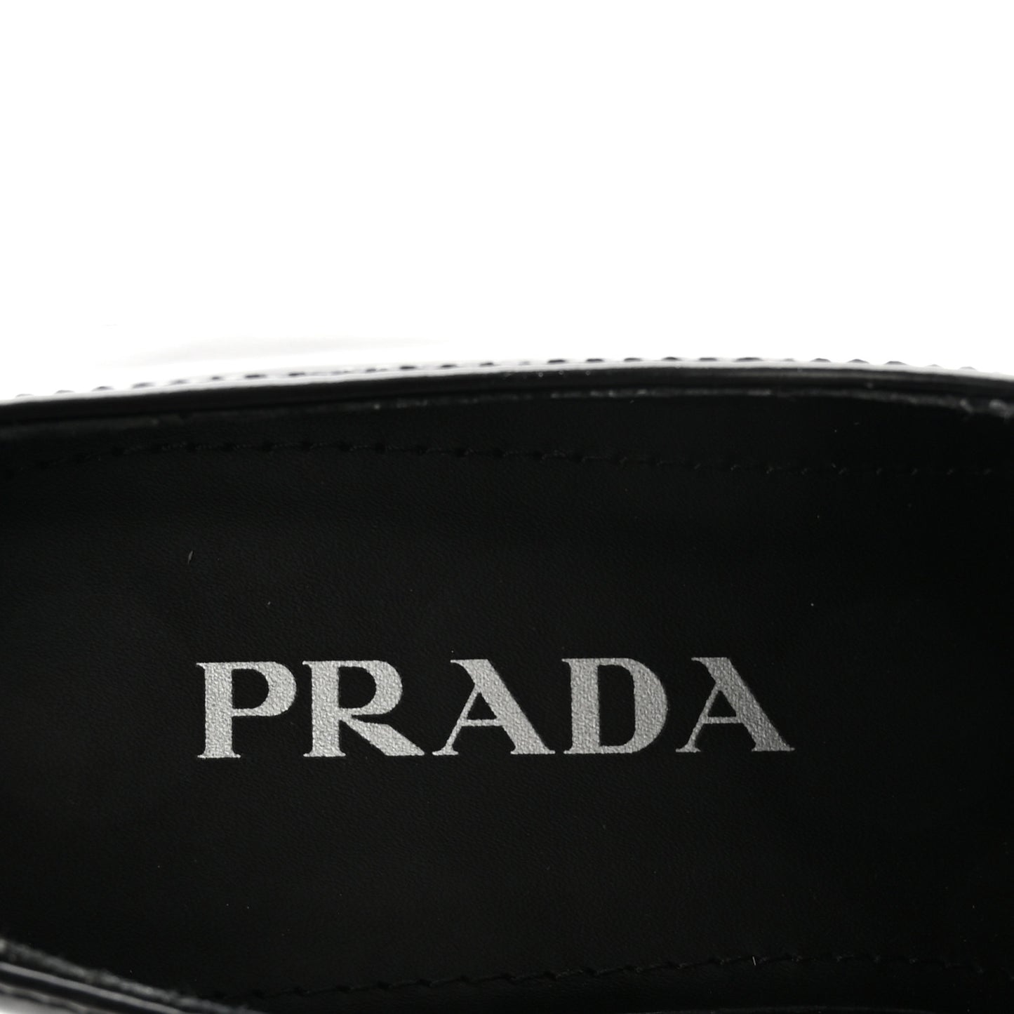 Metal Triangle Logo Double Chocolate Loafers 38 Black