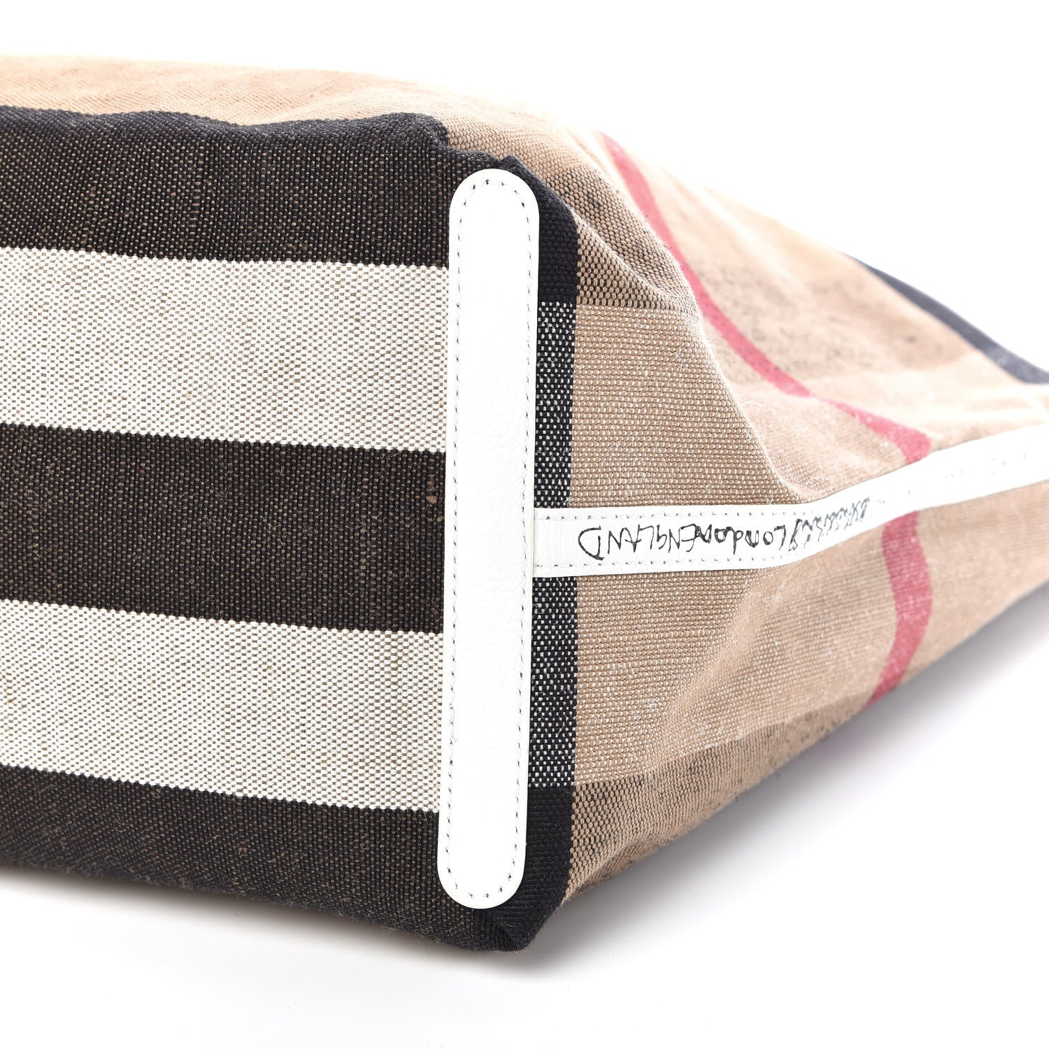 Burberry Coated Canvas Mega Check Sketchbook Large Reversible Doodle Tote White 12 of 12