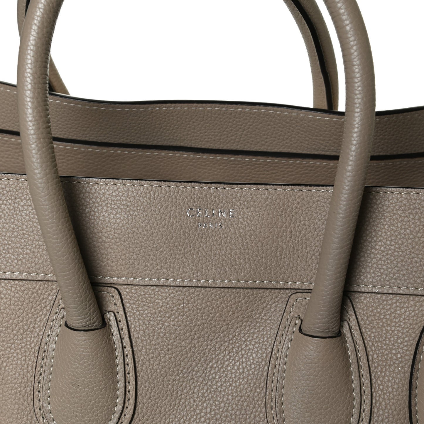 Drummed Calfskin Mini Luggage Dune