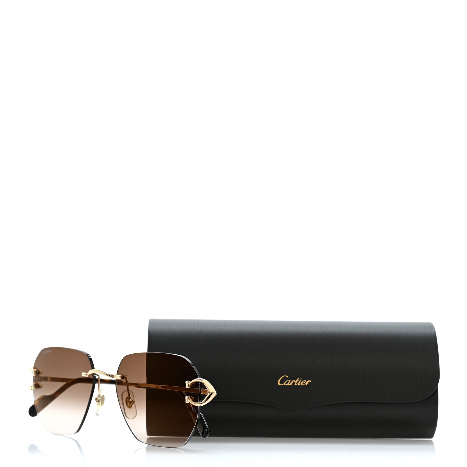 Cartier Signature C De Cartier Sunglasses CT0394S  Gold 8 of 8