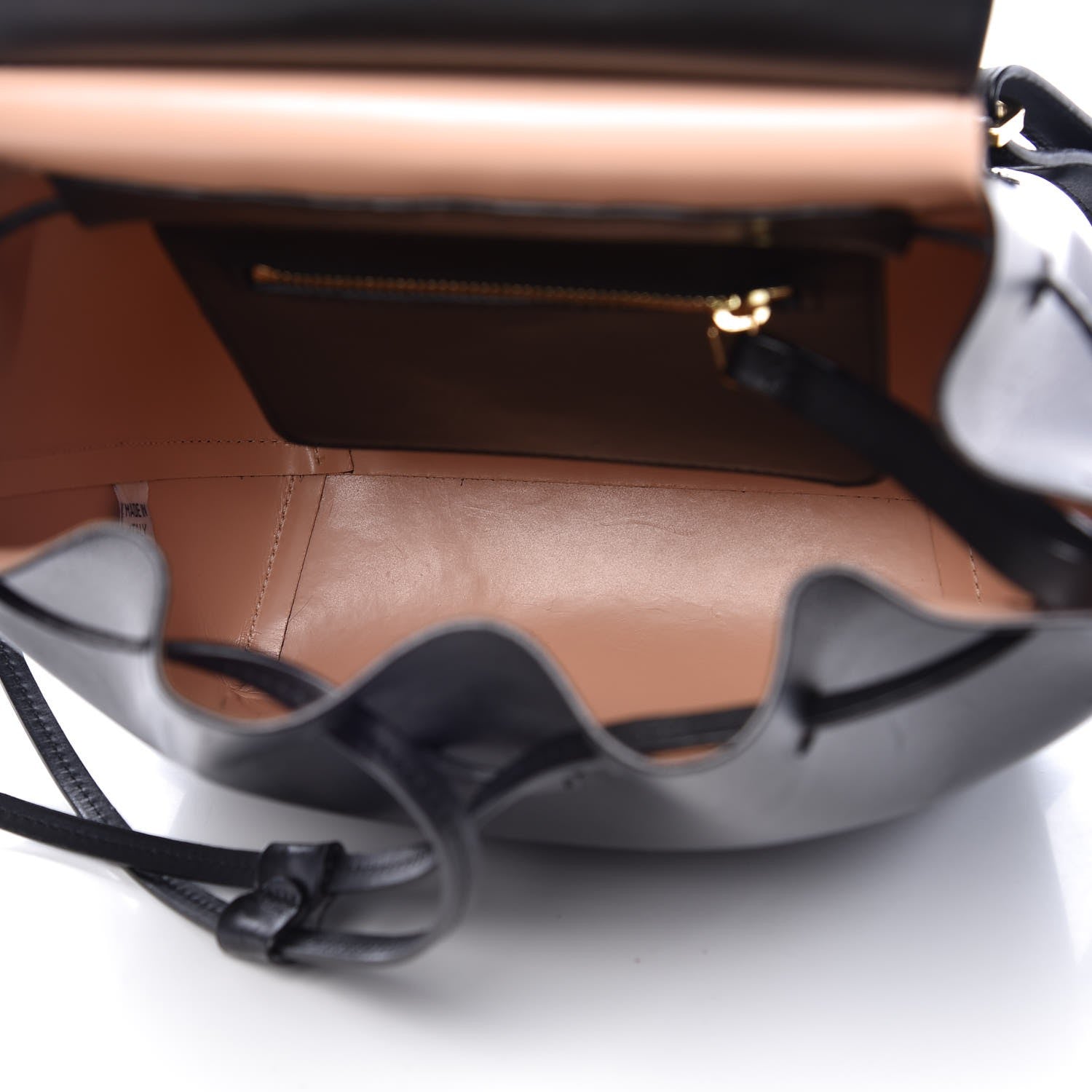 Mansur Gavriel Vegetable Tanned Calfskin Mini Backpack Black Ballerina 5 of 9