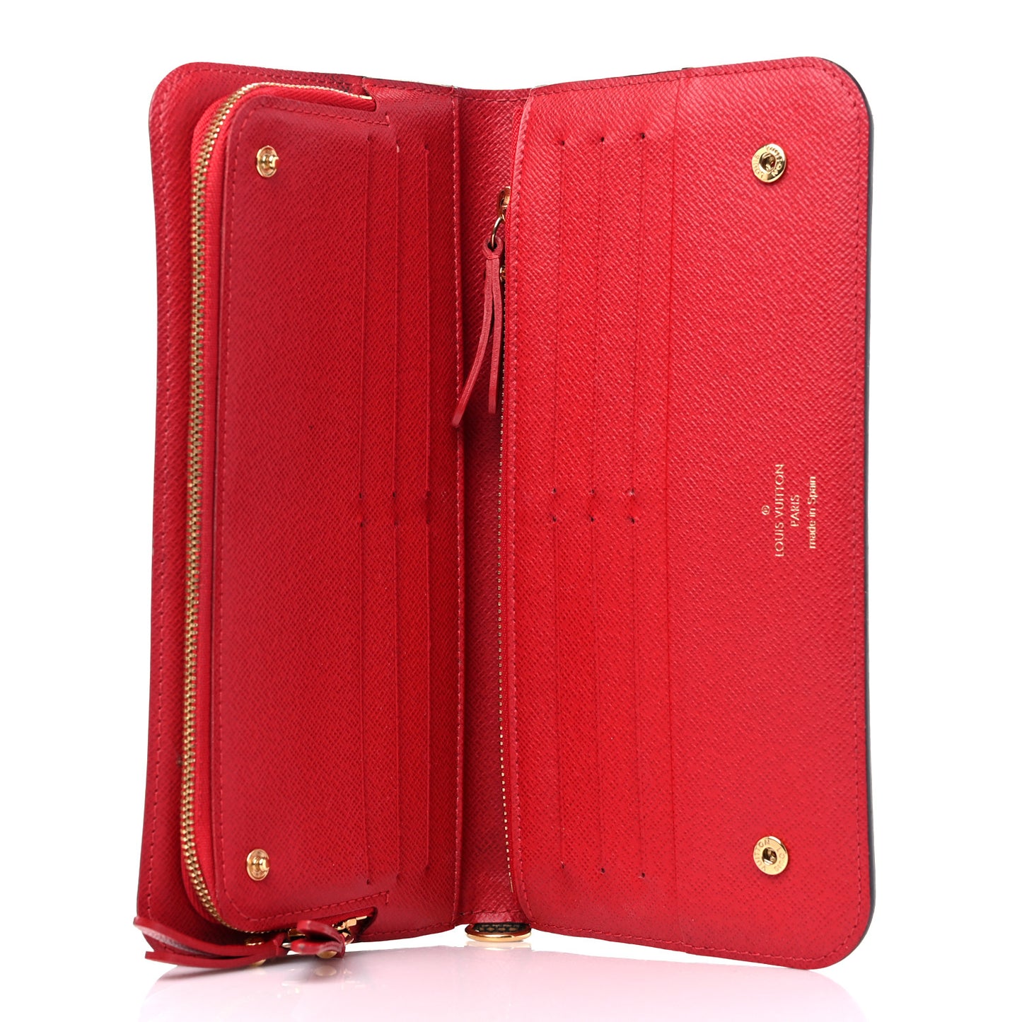Damier Ebene Insolite Wallet Rouge