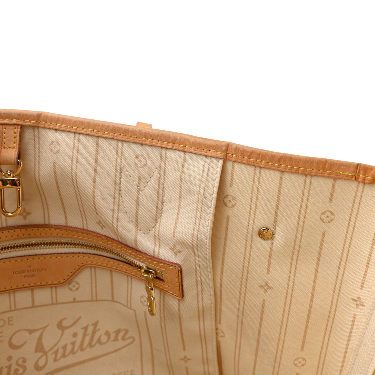 Louis Vuitton Damier Azur Neverfull MM 17 of 17