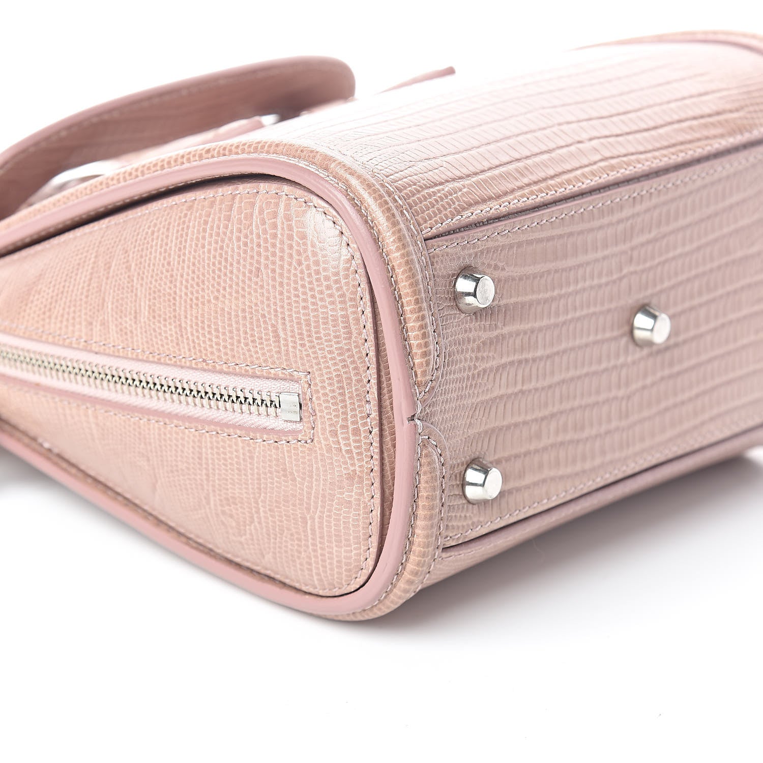 Alexander McQueen Calfskin Lizard Embossed Mini Heroine Pink 8 of 9