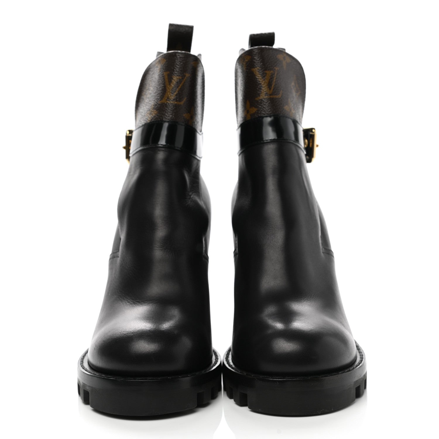 Louis Vuitton Calfskin Monogram Star Trail Ankle Boots 40 Black 2 of 8
