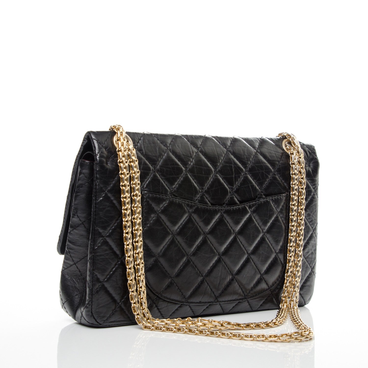 Chanel Aged Calfskin Quilted 2.55 Reissue 226 Flap Black 3 of 7