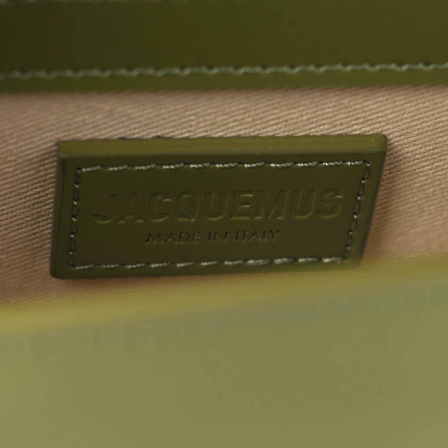 Jacquemus Smooth Calfskin Le Bambino Khaki 6 of 10