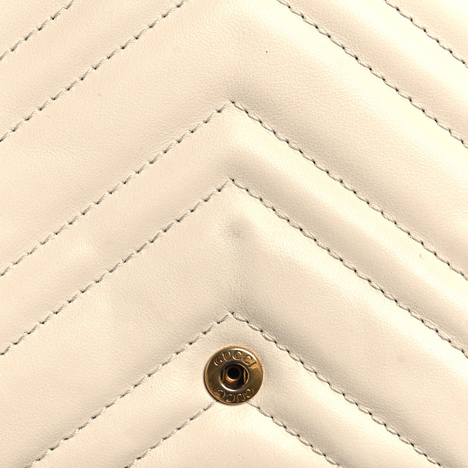 Gucci Calfskin Matelasse Mini GG Marmont Shoulder Bag With Card Holder White Black 12 of 14