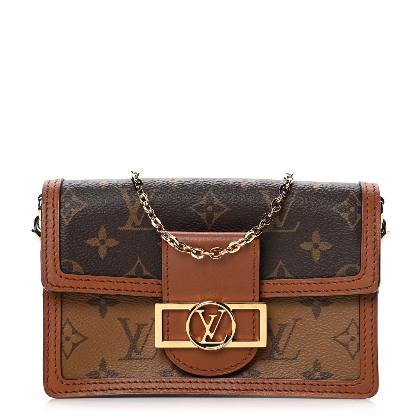 Reverse Monogram Dauphine Chain Wallet