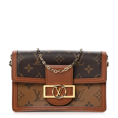 Louis Vuitton Reverse Monogram Dauphine Chain Wallet 1 of 5