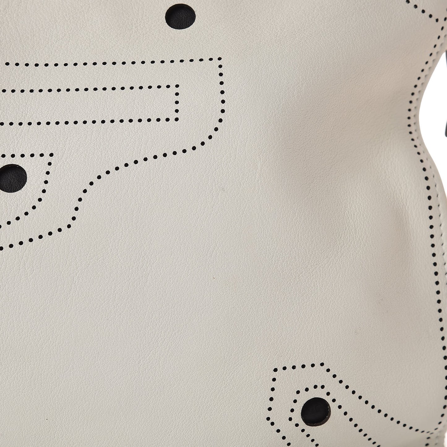 Veau Soyeux Bi-Color Perforated Blackout Hardware City White Black