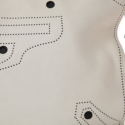 Balenciaga Veau Soyeux Bi-Color Perforated Blackout Hardware City White Black 11 of 15