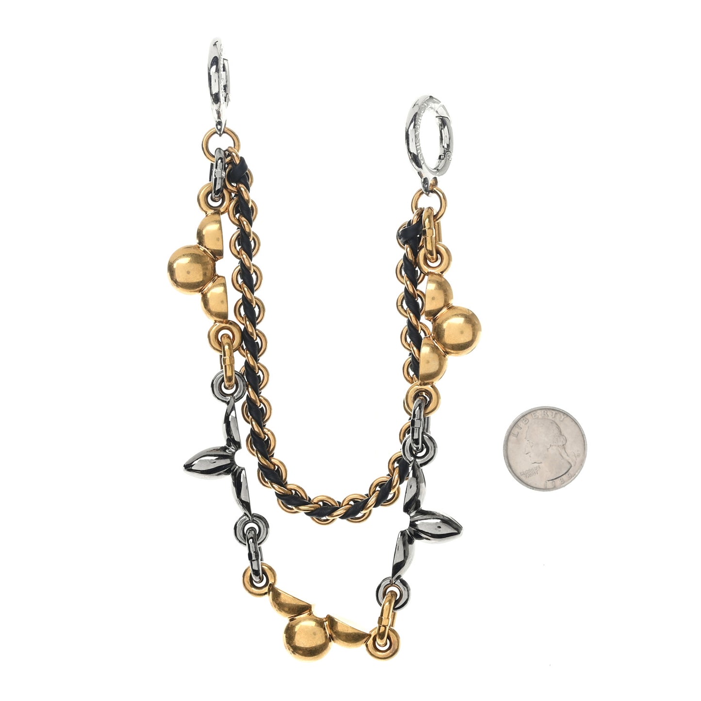 Metal Chain Belt and Bag Charm