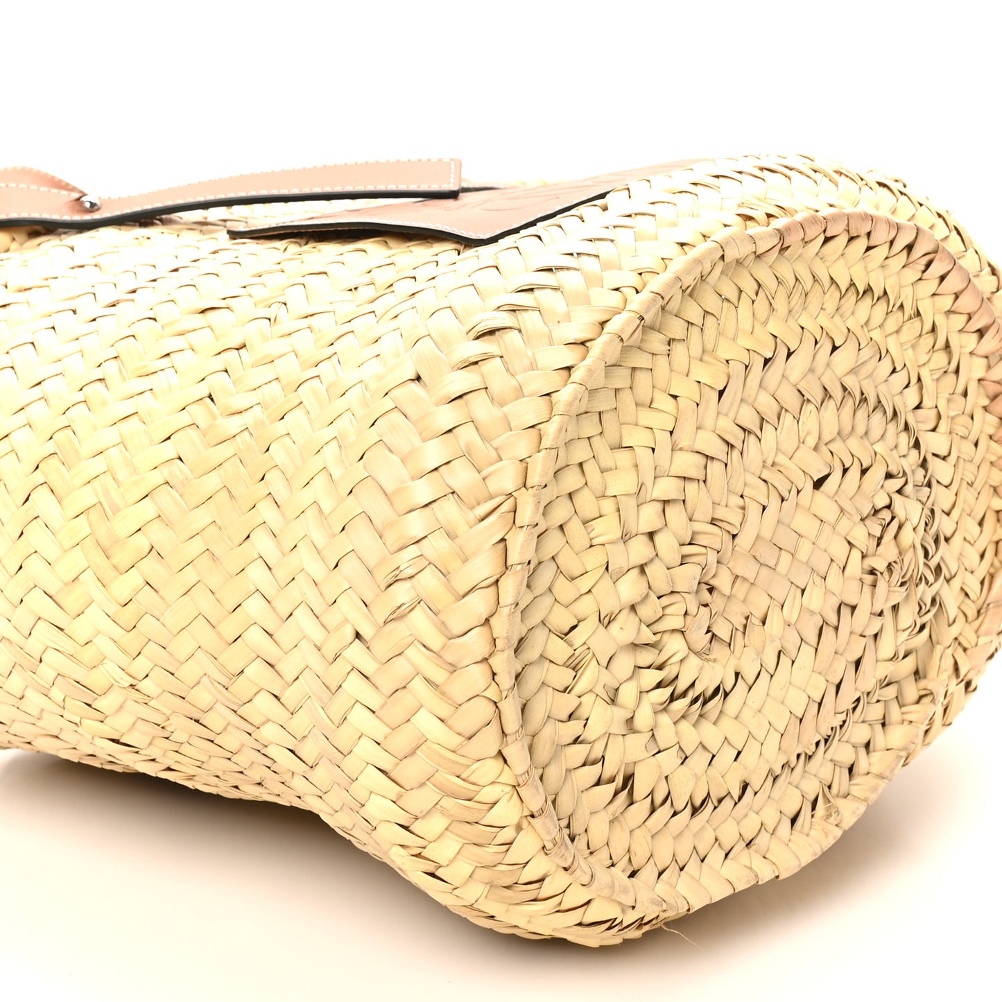 Raffia Basket Tote Bag Natural Tan