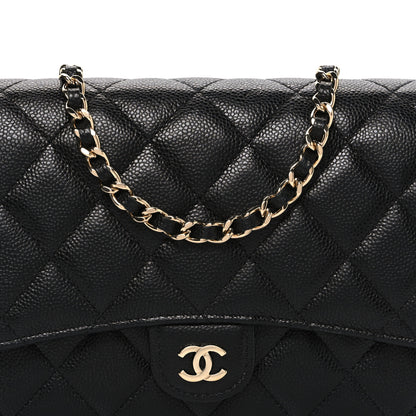 Chanel Caviar Quilted Phone Holder Wallet on Removable Chain Black 9 of 11