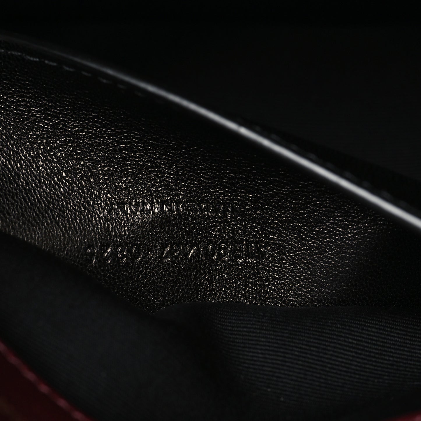 Lambskin Chevron Quilted Small Loulou Rouge Cabernet
