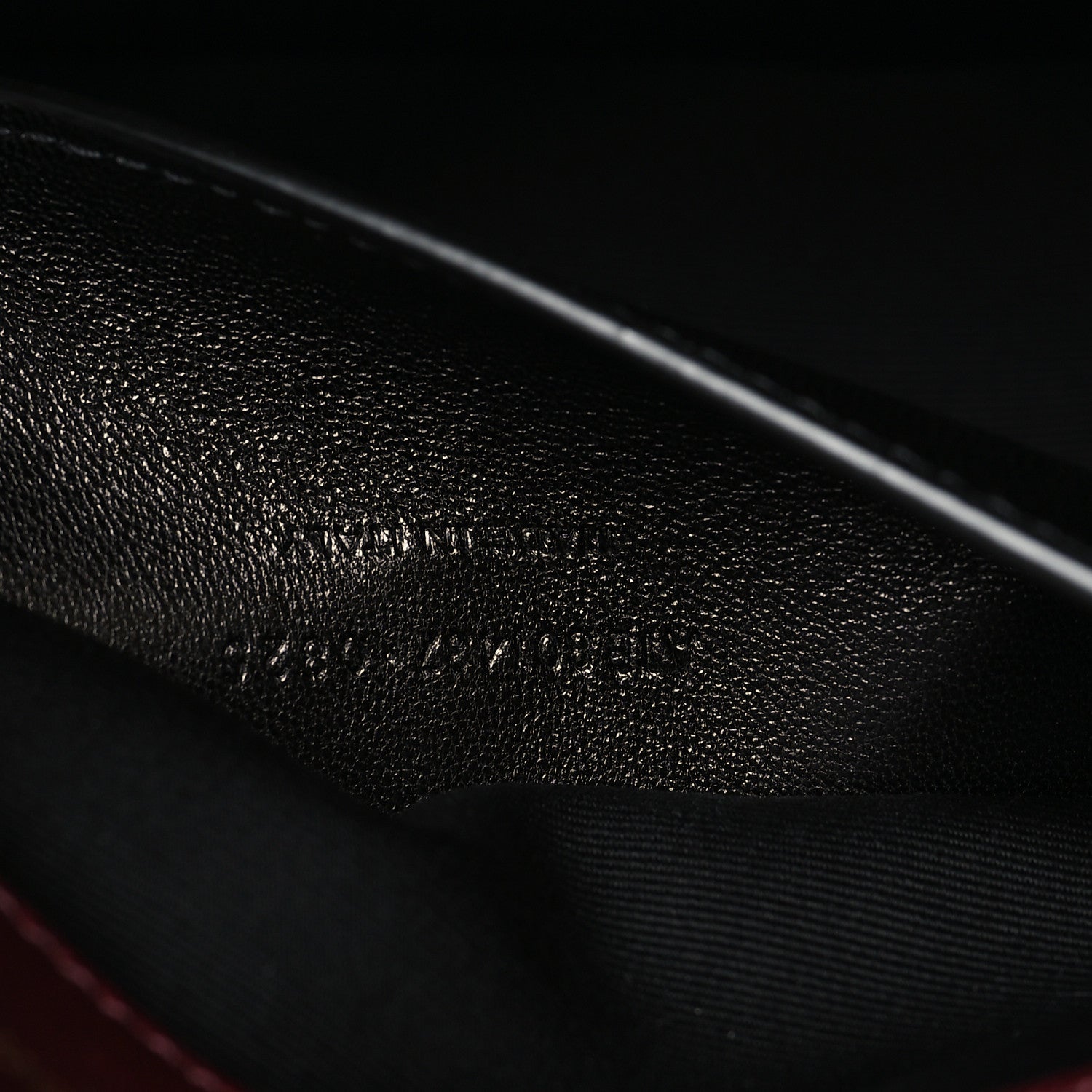 Saint Laurent Lambskin Chevron Quilted Small Loulou Rouge Cabernet 8 of 11