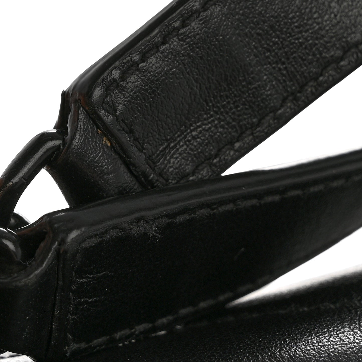 Calfskin Y Quilted Monogram Large Loulou Chain Satchel Black