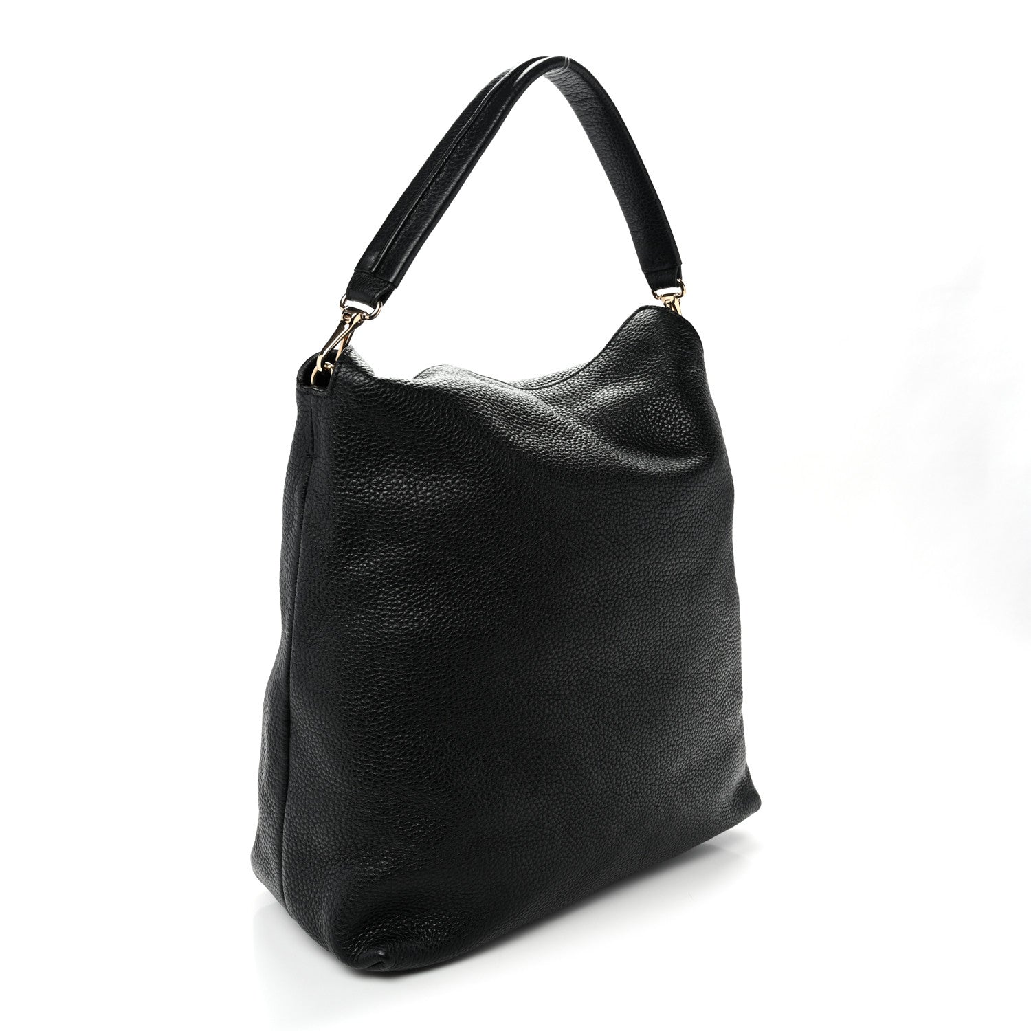 Burberry Grainy Calfskin Medium Cale Hobo Black 3 of 10