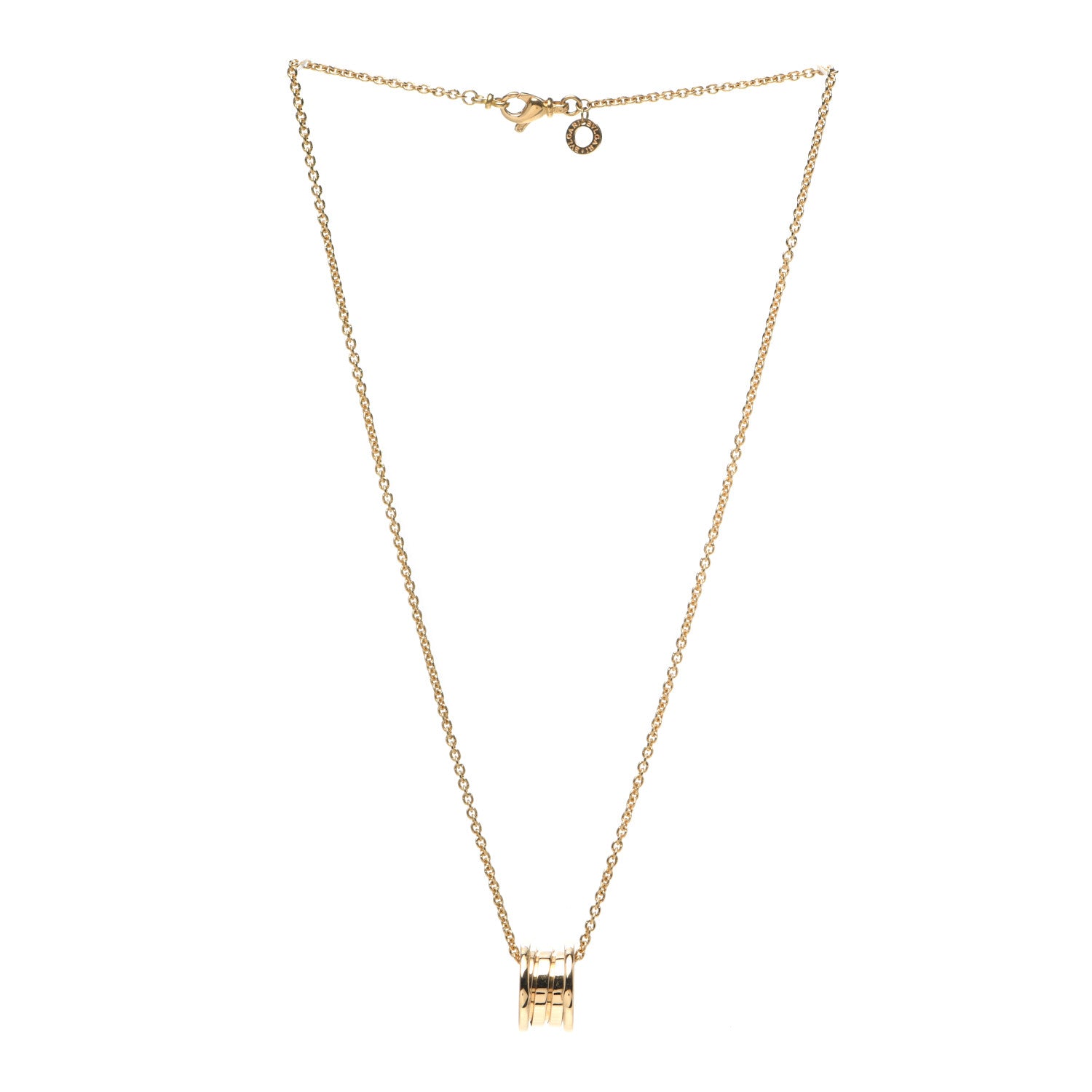 Bulgari 18K Yellow Gold B.Zero1 Pendant Necklace 3 of 4