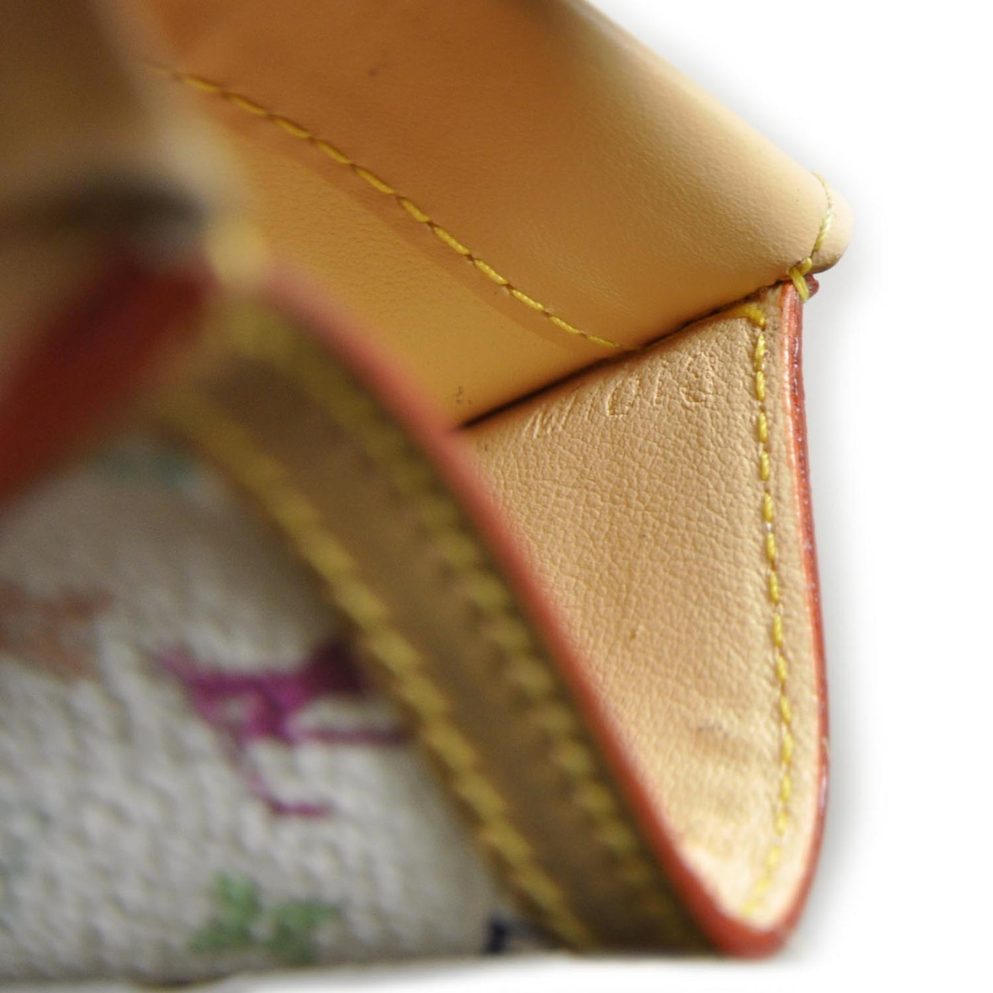 Monogram Multicolor Porte-Monnaie Plat Coin Purse White