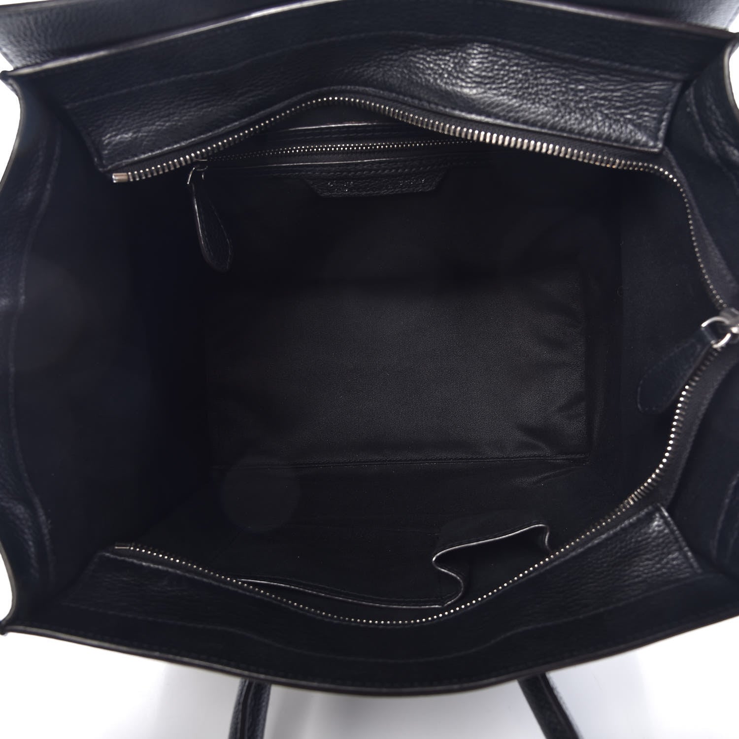 Celine Drummed Calfskin Mini Luggage Black 5 of 11