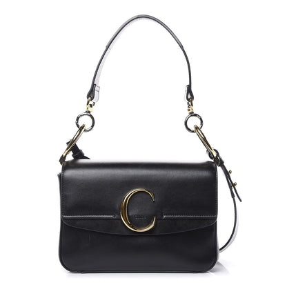 Chloe Calfskin Small C Double Carry Black 1 of 14