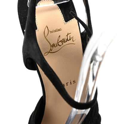 Christian Louboutin Veau Velours Lonescadiva 150 Sandals 38 Black 8 of 8