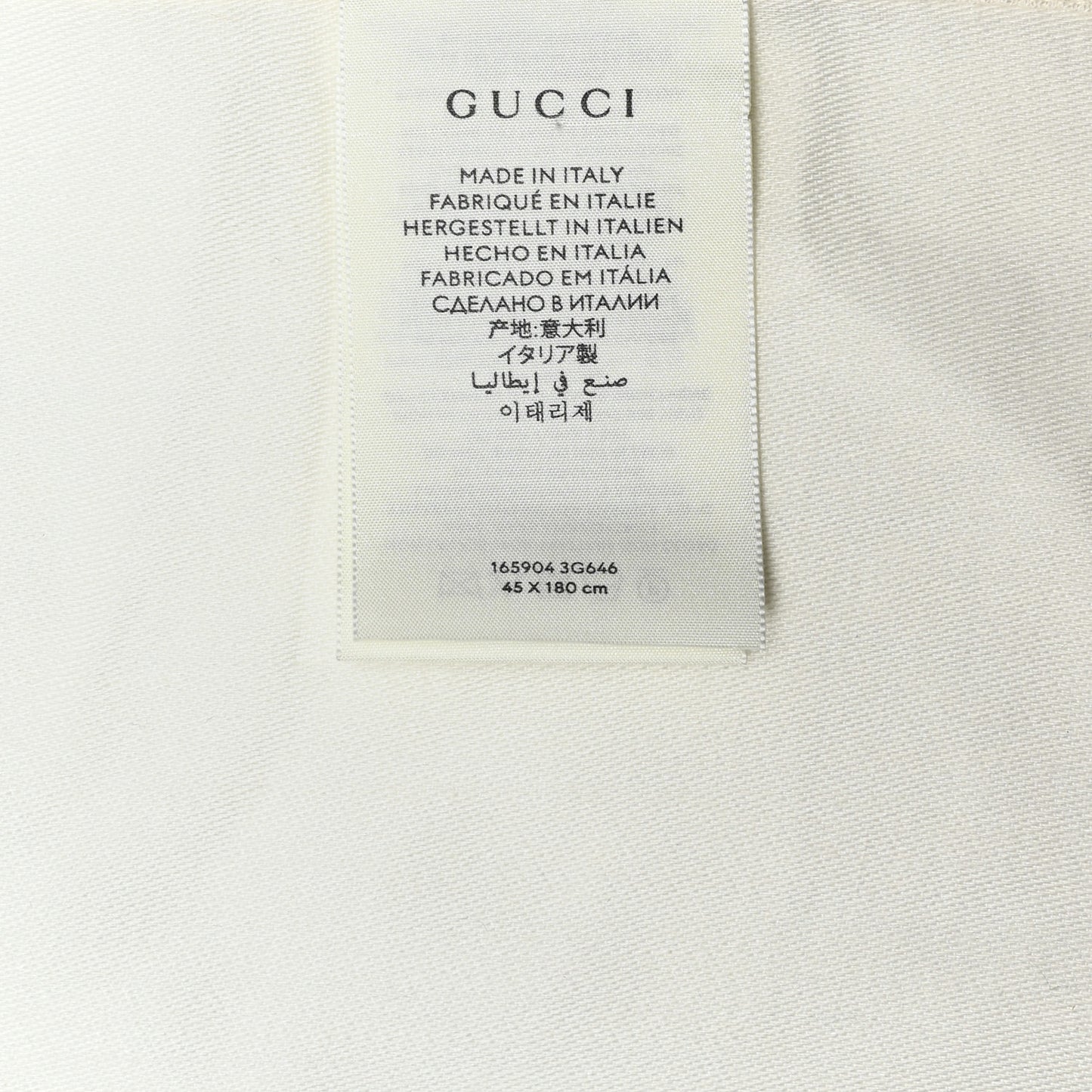 Wool Silk GG Monogram GGNat Scarf White